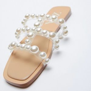 Vinyl Slide Sandals